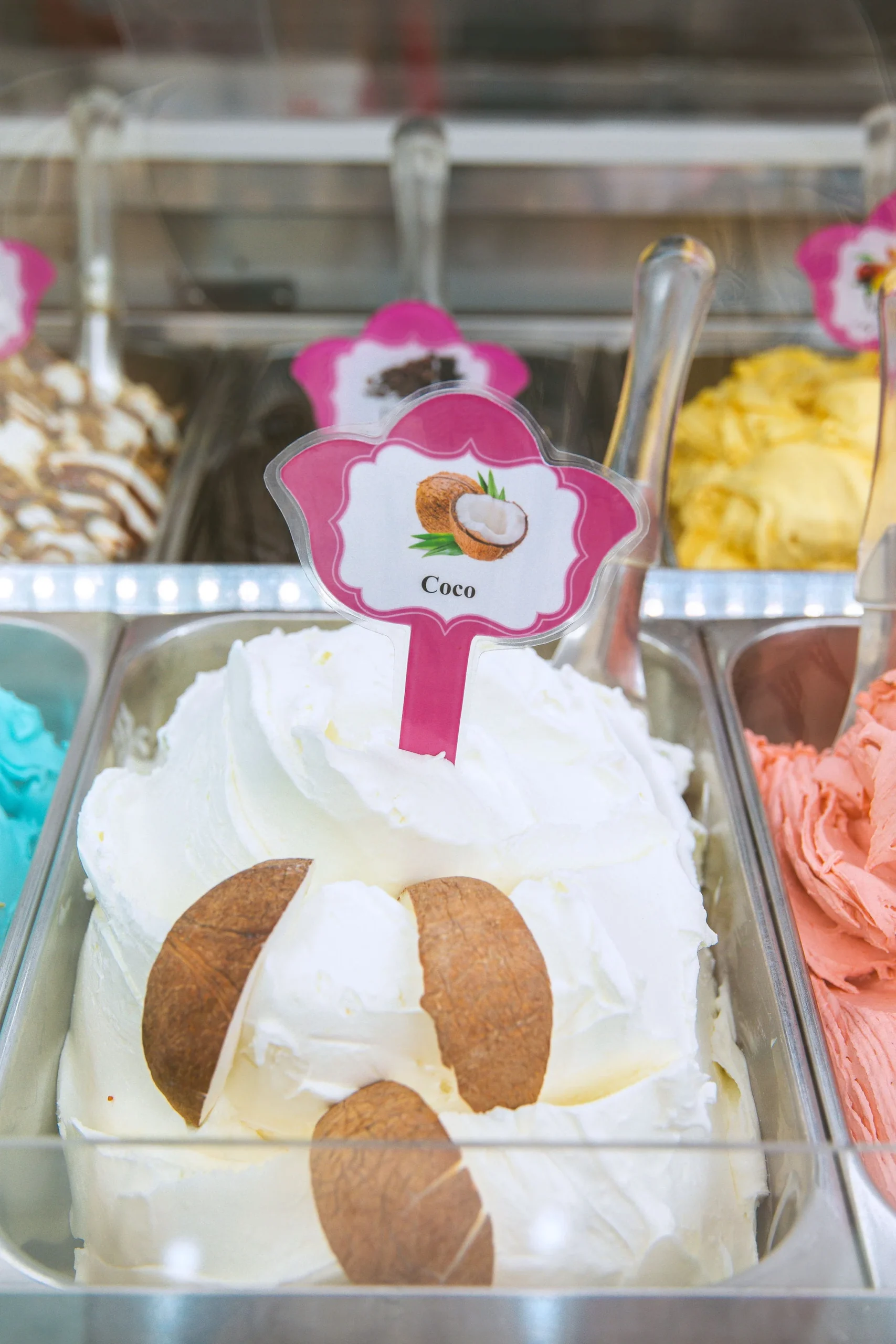 helado de coco artesanal