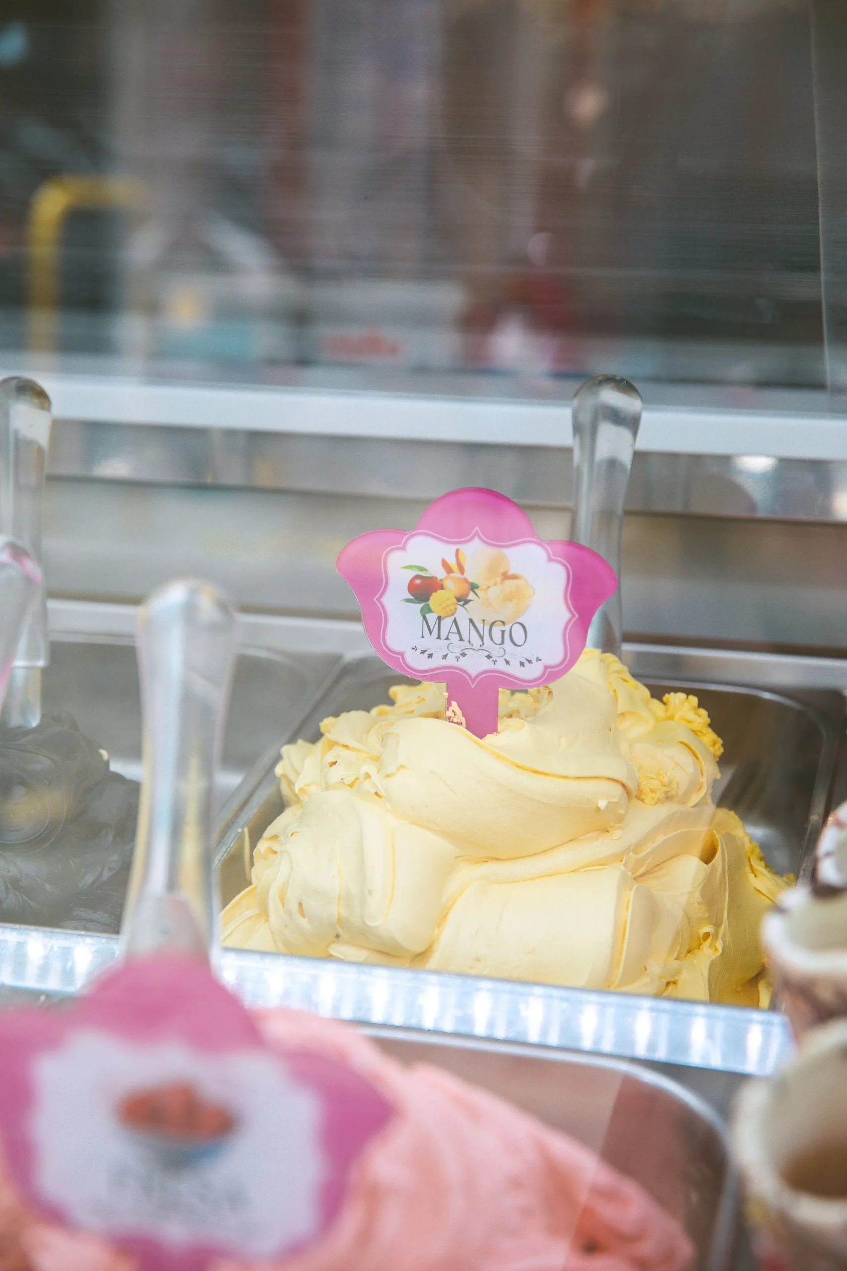 helado de mango granada