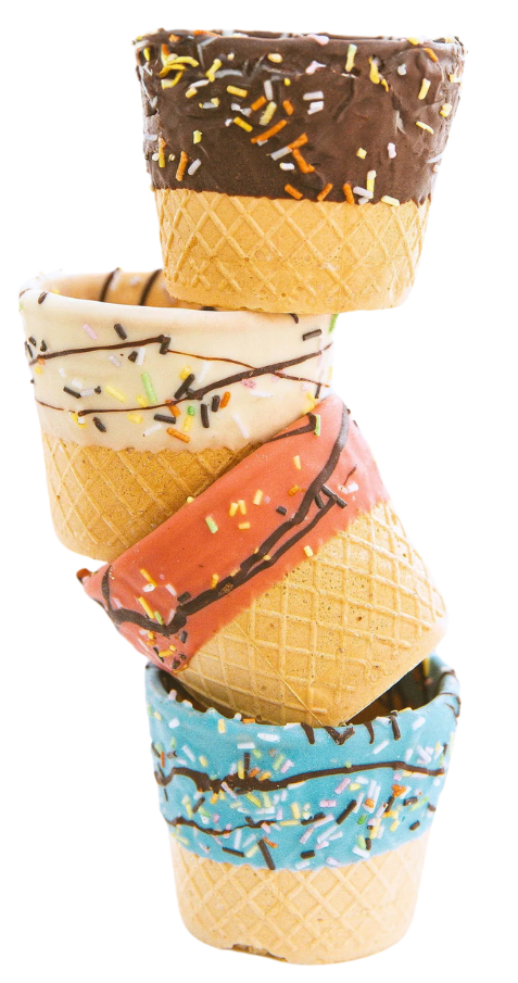 Helado artesanal sin azúcar con frutas exóticas